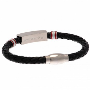 FC Liverpool kožený náramek Champions Of Europe Leather Bracelet