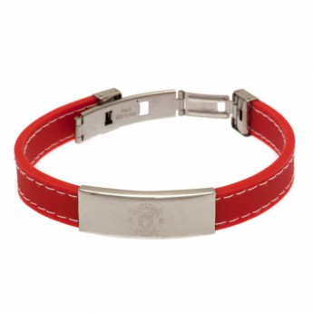 Manchester United silikonový náramek Stitched Silicone Bracelet RD