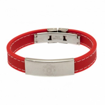 Manchester United silikonový náramek Stitched Silicone Bracelet RD