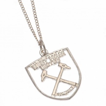 West Ham United řetízek na krk s přívěškem Sterling Silver Pendant & Chain CR