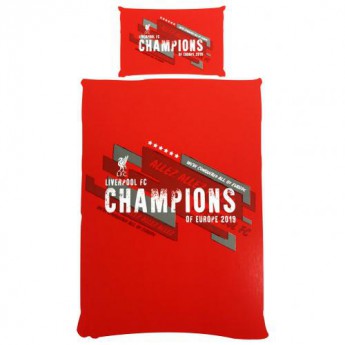 FC Liverpool povlečení na jednu postel Champions of Europe Single Duvet Set