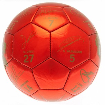 FC Liverpool fotbalový míč Champions Of Europe Football Signature - size 5