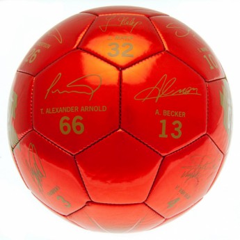 FC Liverpool fotbalový míč Champions Of Europe Football Signature - size 5