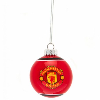 Manchester United vánoční ozdoby Glass Bauble