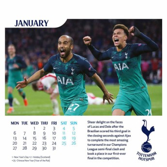 Tottenham Hotspur stolní kalendář 2020