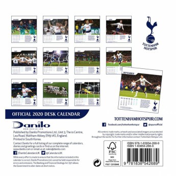 Tottenham Hotspur stolní kalendář 2020