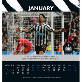 Newcastle United stolní kalendář 2020