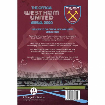 West Ham United kniha ročenka Annual 2020