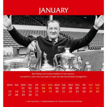 FC Liverpool stolní kalendář 2020