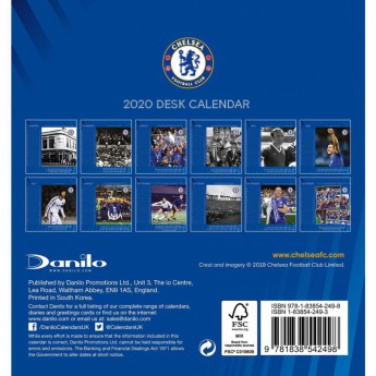 FC Chelsea stolní kalendář 2020