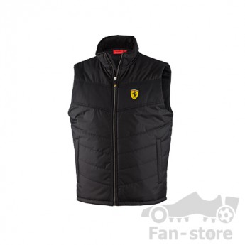 SCUDERIA FERRARI NEW MENS PADDED VEST BLACK