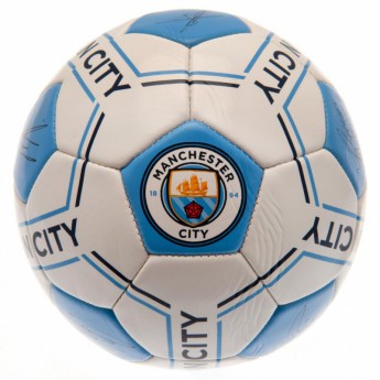 Manchester City fotbalový set water bottle - hand pump - size 5 ball