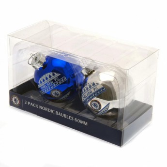 FC Chelsea vánoční ozdoby 2pk Nordic Baubles