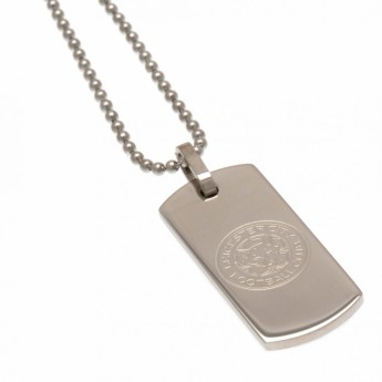 Leicester City řetízek na krk se psí známkou Dog-Tag & Chain