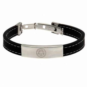 Leicester City silikonový náramek Stitched Silicone Bracelet BK