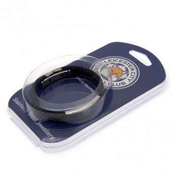 Leicester City silikonový náramek Stitched Silicone Bracelet BK