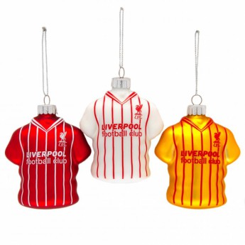 FC Liverpool vánoční ozdoby 3pk Retro Shirt Baubles
