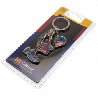 FC Barcelona přívěšek na klíče 3 Charm Keyring