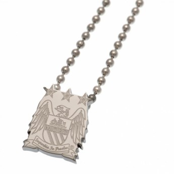 Manchester City řetízek na krk s přívěškem Stainless Steel Pendant & Chain EC