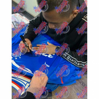 Legendy fotbalový dres Rangers FC Morelos 2017-2018 Signed Shirt