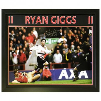 Legendy obrázek v rámečku Manchester United FC Giggs Signed Framed Print