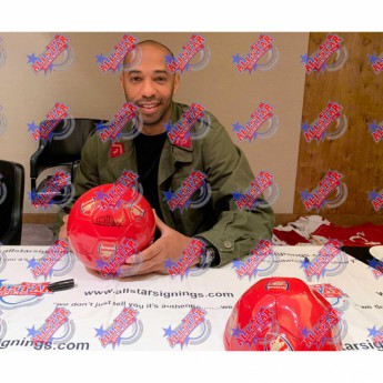 Legendy fotbalový míč Arsenal FC Henry Signed Football (Framed)