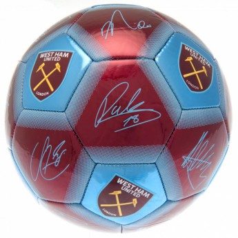 West Ham United fotbalový míč Football Signature WHM - size 5