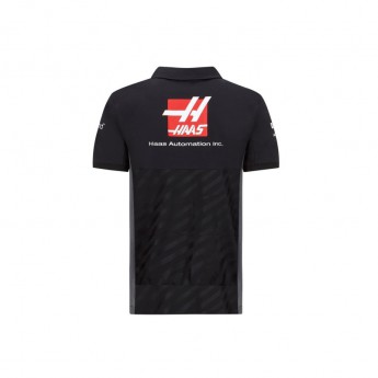 Haas F1 pánské polo tričko logo black F1 Team 2020