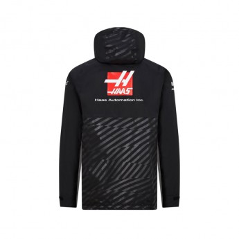 Haas F1 pánská bunda s kapucí rain black F1 Team 2020