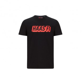 Haas F1 pánské tričko graphic logo black F1 Team 2020