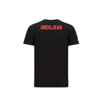 Haas F1 pánské tričko drivers Grosjean black F1 Team 2020