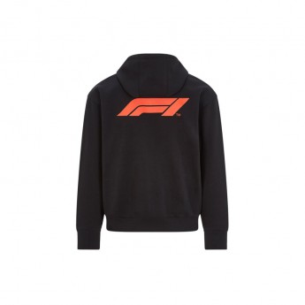 Formule 1 pánská mikina s kapucí logo zip black 2020
