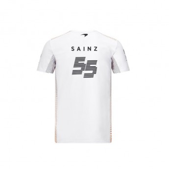 Mclaren Honda pánské tričko Carlos Sainz white F1 Team 2020