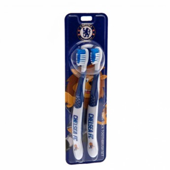 FC Chelsea dva dětské kartáčky na zuby Twin Pack Toothbrush Junior
