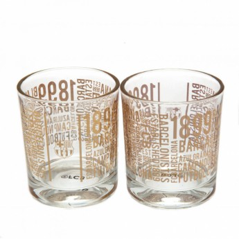 FC Barcelona sklenice 2pk Whiskey set