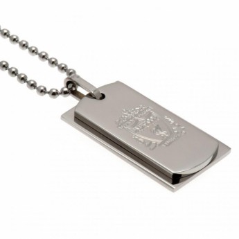 FC Liverpool řetízek na krk se psí známkou Double Dog Tag & Chain
