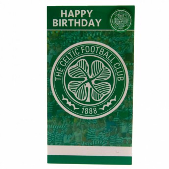 FC Celtic narozeninové přání Birthday Card & Badge