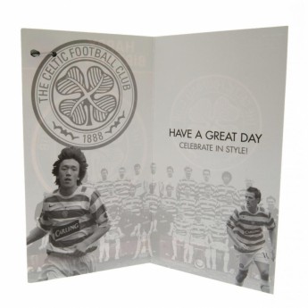FC Celtic narozeninové přání Birthday Card & Badge