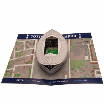 Tottenham Hotspur narozeninové přání 3D stadium pop-up inside