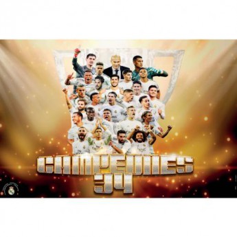Real Madrid plakát Poster Campeones 34