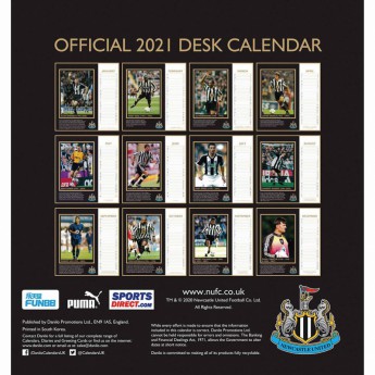 Newcastle United stolní kalendář 2021