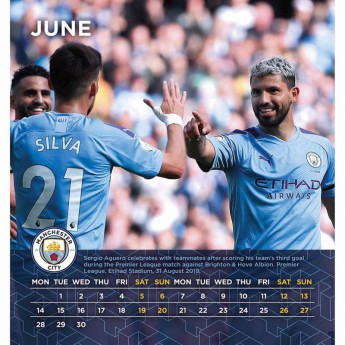 Manchester City stolní kalendář 2021