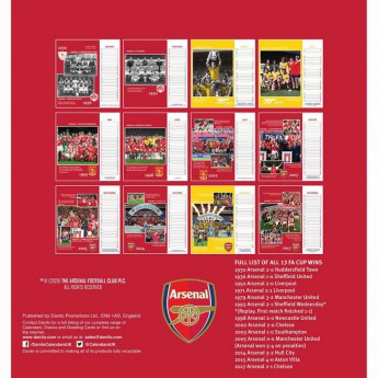 FC Arsenal stolní kalendář 2021