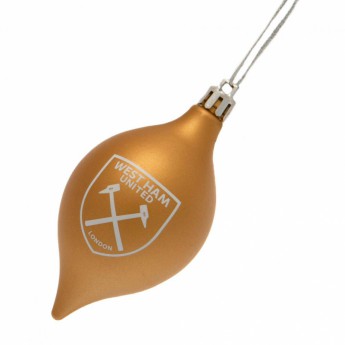 West Ham United vánoční ozdoby 3pk Vintage Bauble