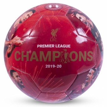 FC Liverpool fotbalový míč Premier League Champions Photo - size 5