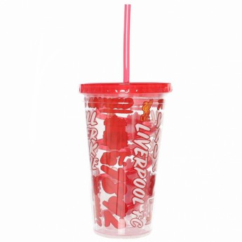 FC Liverpool kelímek se slámkou Kids Beaker YNWA