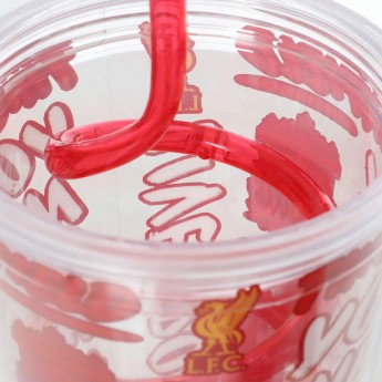 FC Liverpool kelímek se slámkou Kids Beaker YNWA
