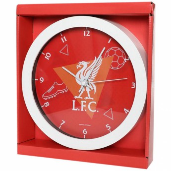 FC Liverpool hodiny Wall Clock red