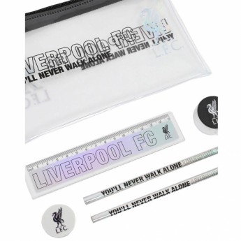 FC Liverpool školní set black and silver Stationery Set