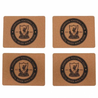 FC Liverpool prostírání 4pk Cork Placemat Set